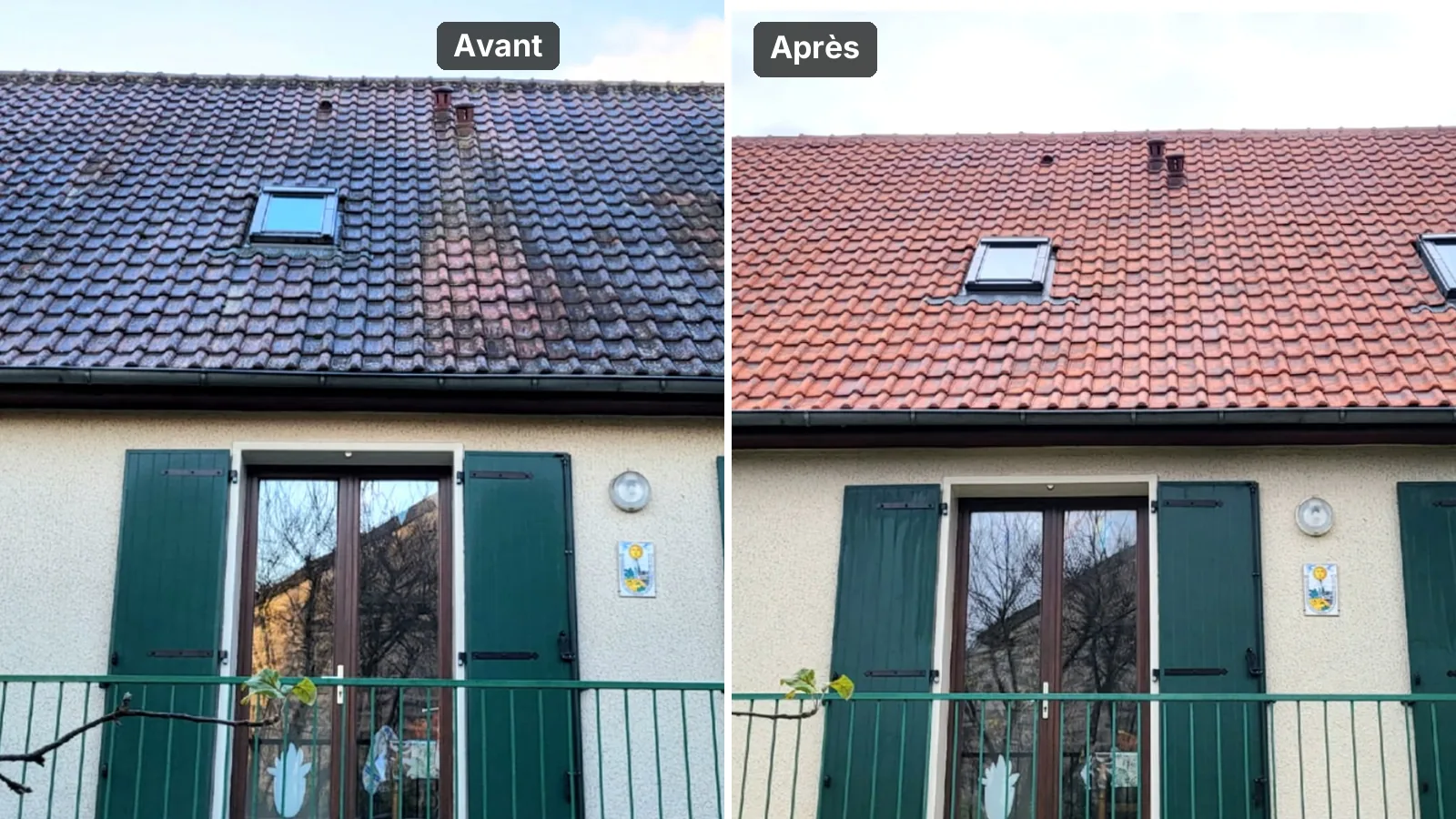 Service : Démoussage de toiture et traitement hydrofuge